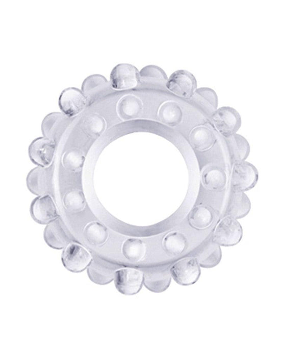 LoveToy - PowerPlus - Flexibele Cockring Nopjes - Transparant-Laced-up.nl