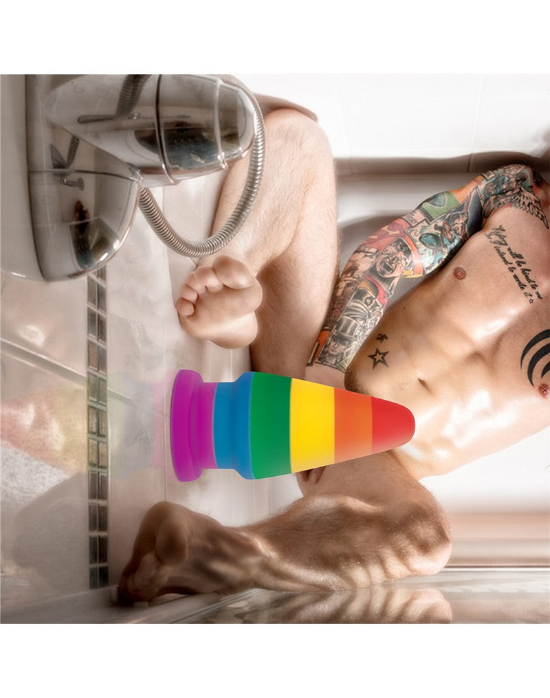 LoveToy - Rainbow Pride - Buttplug - 15 cm-Laced-up.nl