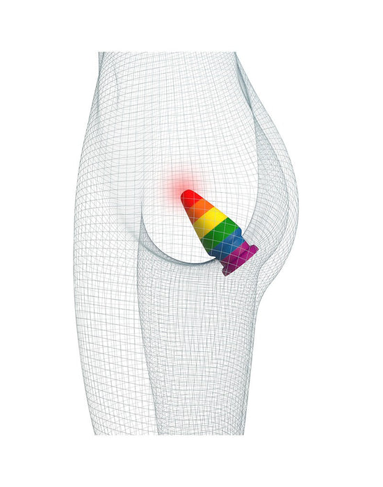 LoveToy - Rainbow Pride - Buttplug - 15 cm-Laced-up.nl