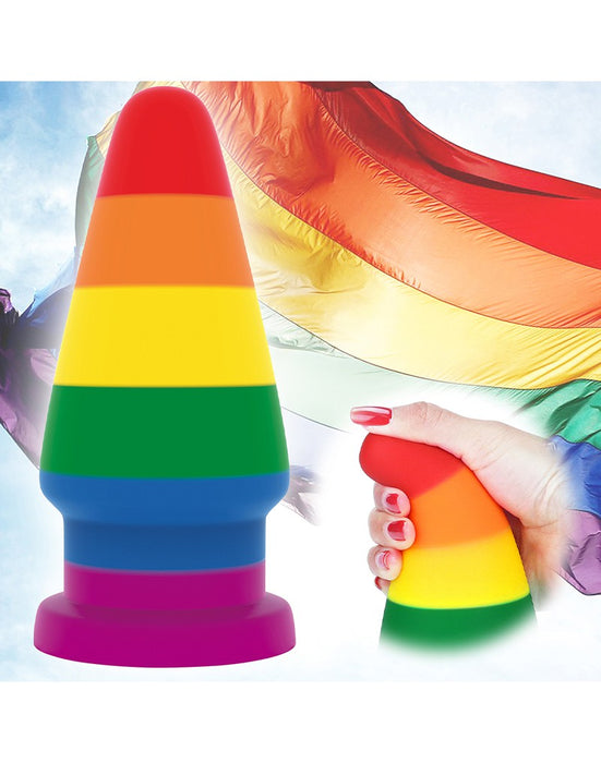 LoveToy - Rainbow Pride - Buttplug - 15 cm-Laced-up.nl