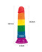 LoveToy - Rainbow Pride Dildo 18.5 cm-Laced-up.nl