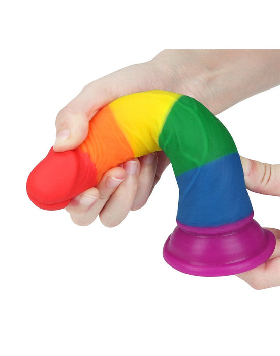 LoveToy - Rainbow Pride Dildo 18.5 cm-Laced-up.nl