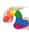 LoveToy - Rainbow Pride Dildo met Scrotum 19.5 cm-Laced-up.nl