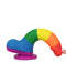 LoveToy - Rainbow Pride Dildo met Scrotum 19.5 cm-Laced-up.nl