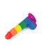 LoveToy - Rainbow Pride Dildo met Scrotum 19.5 cm-Laced-up.nl