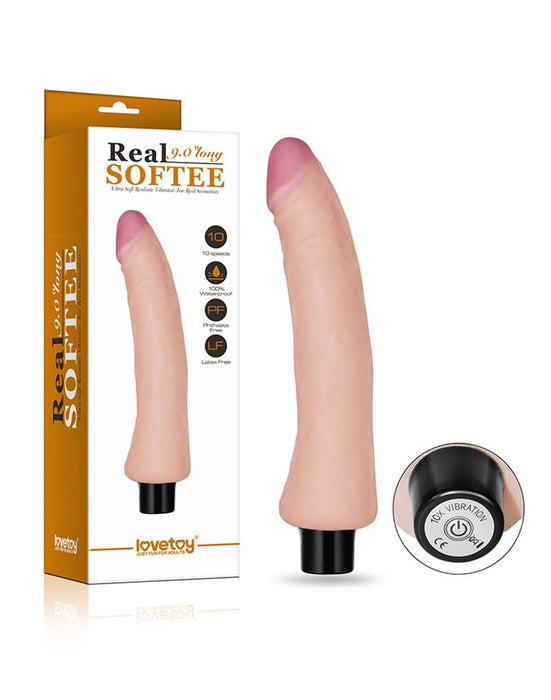 LoveToy - Real Softee - Realistische Zachte Vibrator - 23 cm-Laced-up.nl