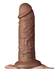 LoveToy - Realistische Chubby XXL Dildo 27 cm - Bruin-Laced-up.nl
