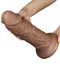 LoveToy - Realistische Chubby XXL Dildo 27 cm - Bruin-Laced-up.nl