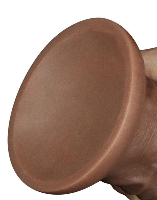 LoveToy - Realistische Chubby XXL Dildo 27 cm - Bruin-Laced-up.nl