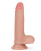LoveToy - Dubbellaagse Dildo - 18 cm - Lichte Huidskleur-Laced-up.nl