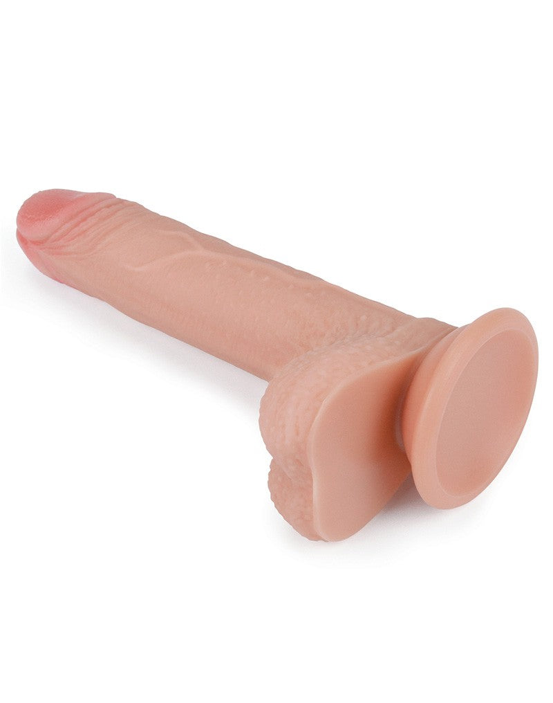 LoveToy - Dubbellaagse Dildo - 18 cm - Lichte Huidskleur-Laced-up.nl