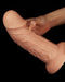 LoveToy - Realistische Gebogen XXL Dildo 24 cm - Lichte Huidskleur-Laced-up.nl