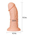 LoveToy - Realistische Gebogen XXL Dildo 24 cm - Lichte Huidskleur-Laced-up.nl