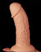 LoveToy - Realistische Gebogen XXL Dildo 24 cm - Lichte Huidskleur-Laced-up.nl