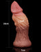 LoveToy - Realistische Gekromde Dildo 18 cm - Lichte/donkere Huidskleur-Laced-up.nl