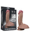 LoveToy - Realistische Grote Dildo 19.5 cm Dubbellaags Siliconen - Donkere Huidskleur-Laced-up.nl