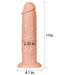 LoveToy - Realistische Lange XXL Dildo 28 cm - Lichte Huidskleur-Laced-up.nl