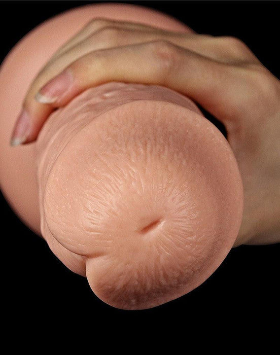 LoveToy - Realistische Lange XXL Dildo 28 cm - Lichte Huidskleur-Laced-up.nl