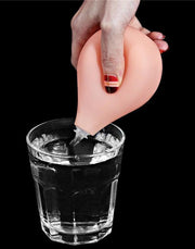 LoveToy - Realistische Squirt Dildo 28 cm - Waterbestendige PVC Dildo in Nude kleur met Squirt functie-Laced-up.nl