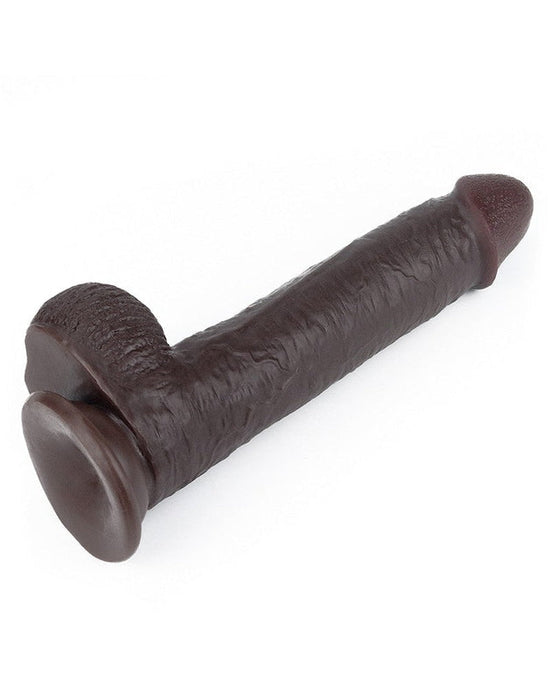 LoveToy - Realistische XXL Dildo Met Zuignap 23 x 4 cm - Bruin-Laced-up.nl