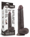 LoveToy - Realistische XXL Dildo Met Zuignap 23 x 4 cm - Bruin-Laced-up.nl