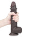 LoveToy - Realistische XXL Dildo Met Zuignap 23 x 4 cm - Bruin-Laced-up.nl