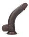 LoveToy - Realistische XXL Dildo Met Zuignap 23 x 4 cm - Bruin-Laced-up.nl