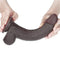 LoveToy - Realistische XXL Dildo Met Zuignap 23 x 4 cm - Bruin-Laced-up.nl