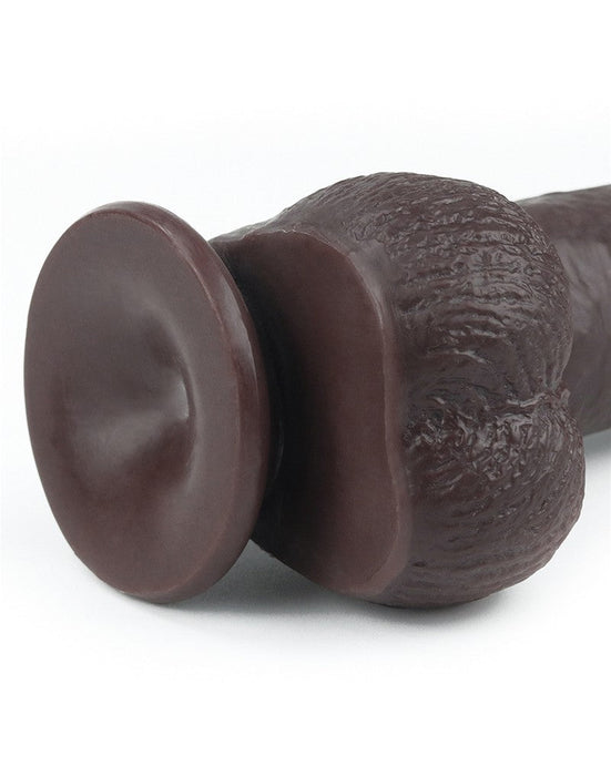 LoveToy - Realistische XXL Dildo Met Zuignap 23 x 4 cm - Bruin-Laced-up.nl