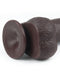 LoveToy - Realistische XXL Dildo Met Zuignap 23 x 4 cm - Bruin-Laced-up.nl