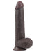 LoveToy - Realistische XXL Dildo Met Zuignap 23 x 4 cm - Bruin-Laced-up.nl