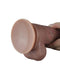 LoveToy - Realistische XXL Dildo Met Zuignap 26.5 x 4.8 cm - Donkere Huidskleur-Laced-up.nl