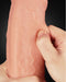 LoveToy - Realistische XXL Dildo Met Zuignap 28 cm - Lichte Huidskleur-Laced-up.nl