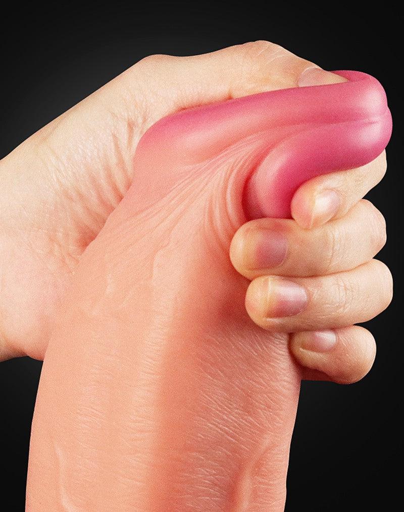 LoveToy - Realistische XXL Dildo Met Zuignap 30.5 cm - Lichte Huidskleur-Laced-up.nl