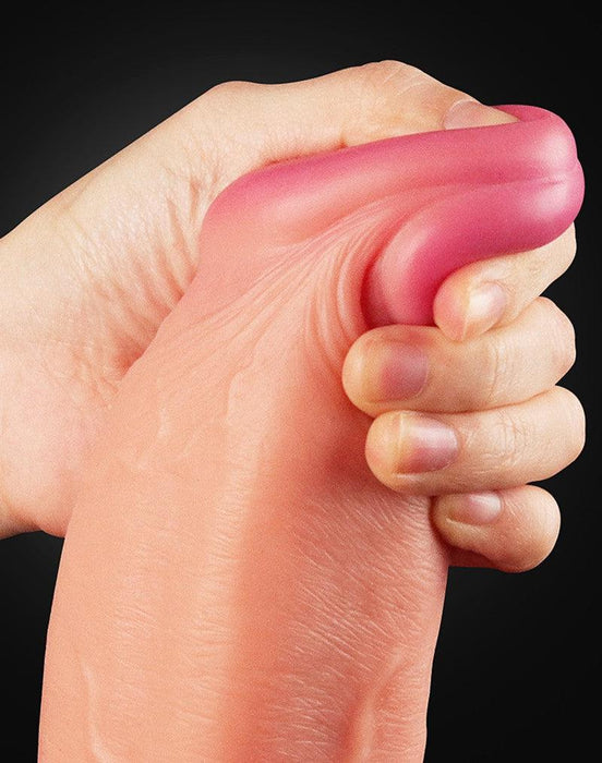 LoveToy - Realistische XXL Dildo Met Zuignap 30.5 cm - Lichte Huidskleur-Laced-up.nl