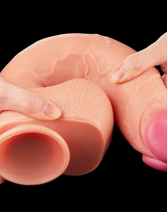 LoveToy - Realistische XXL Dildo Met Zuignap 30.5 cm - Lichte Huidskleur-Laced-up.nl