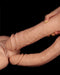 LoveToy - Realistische XXL Dubbele Penetratie Dildo 30 cm - Lichte Huidskleur-Laced-up.nl