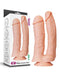 LoveToy - Realistische XXL Dubbele Penetratie Dildo 30 cm - Lichte Huidskleur-Laced-up.nl