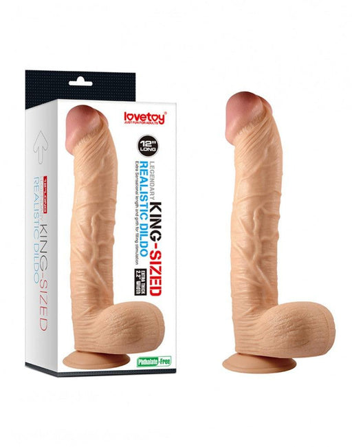 LoveToy - Realistische XXL King Size Dildo 30,5 cm-Laced-up.nl