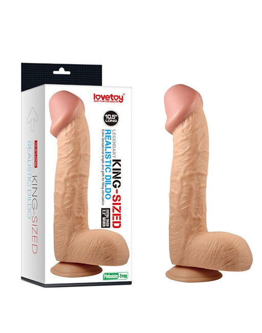 LoveToy - Realistische Kingsize dildo 26,5 cm-Laced-up.nl