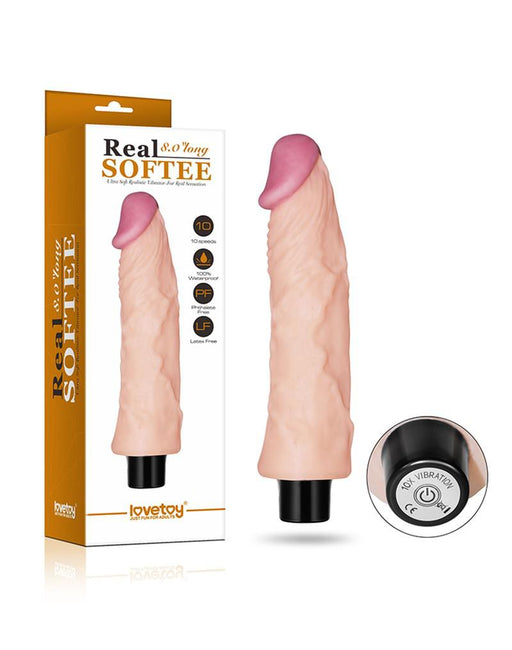 LoveToy - Real Softee - Realistische Zachte Vibrator - 21 cm-Laced-up.nl
