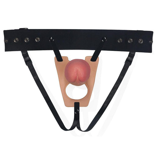 LoveToy - Rodeo - Holle Strap On Dildo - 21 cm - Lichte Huidskleur-Laced-up.nl