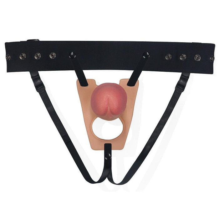 LoveToy - Rodeo - Holle Strap On Dildo - 21 cm - Lichte Huidskleur-Laced-up.nl