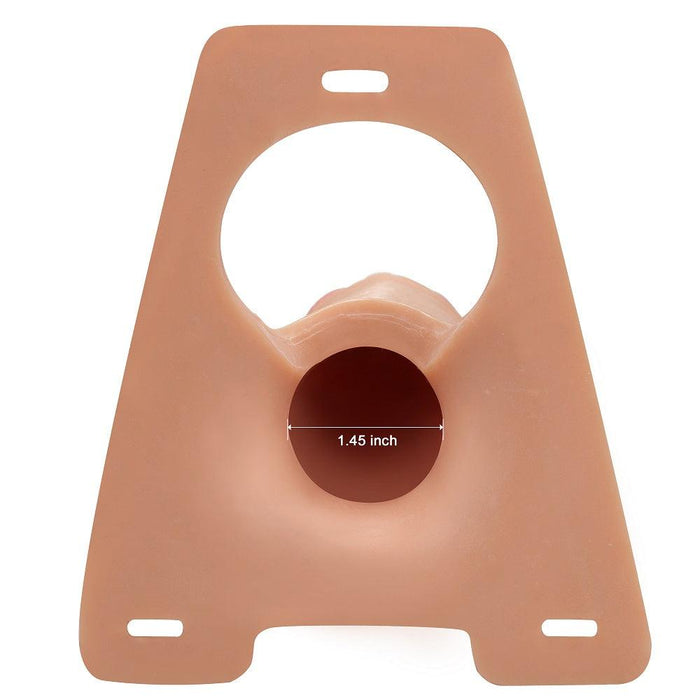 LoveToy - Rodeo - Holle Strap On Dildo - 21 cm - Lichte Huidskleur-Laced-up.nl