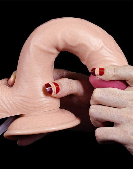 LoveToy - Squirt Extreme Dildo 23 cm - Lichte Huidskleur-Laced-up.nl