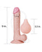 LoveToy - Squirt Extreme Dildo 23 cm - Lichte Huidskleur-Laced-up.nl
