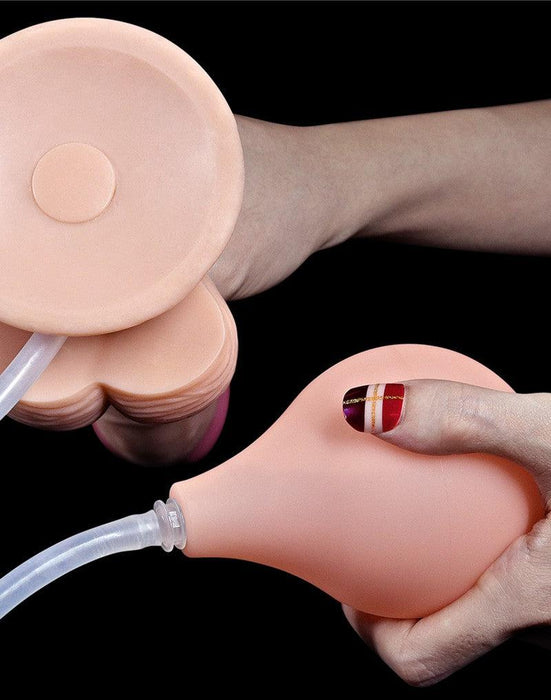 LoveToy - Squirt Extreme Dildo 23 cm - Lichte Huidskleur-Laced-up.nl