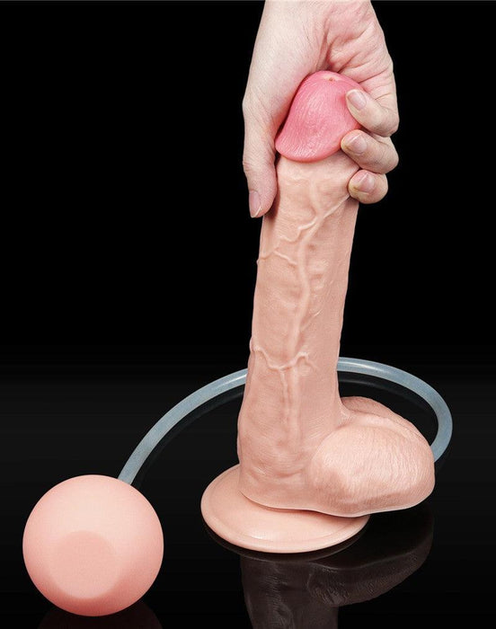 Lovetoy - Squirt Extreme Dildo 25 cm - Lichte Huidskleur-Laced-up.nl