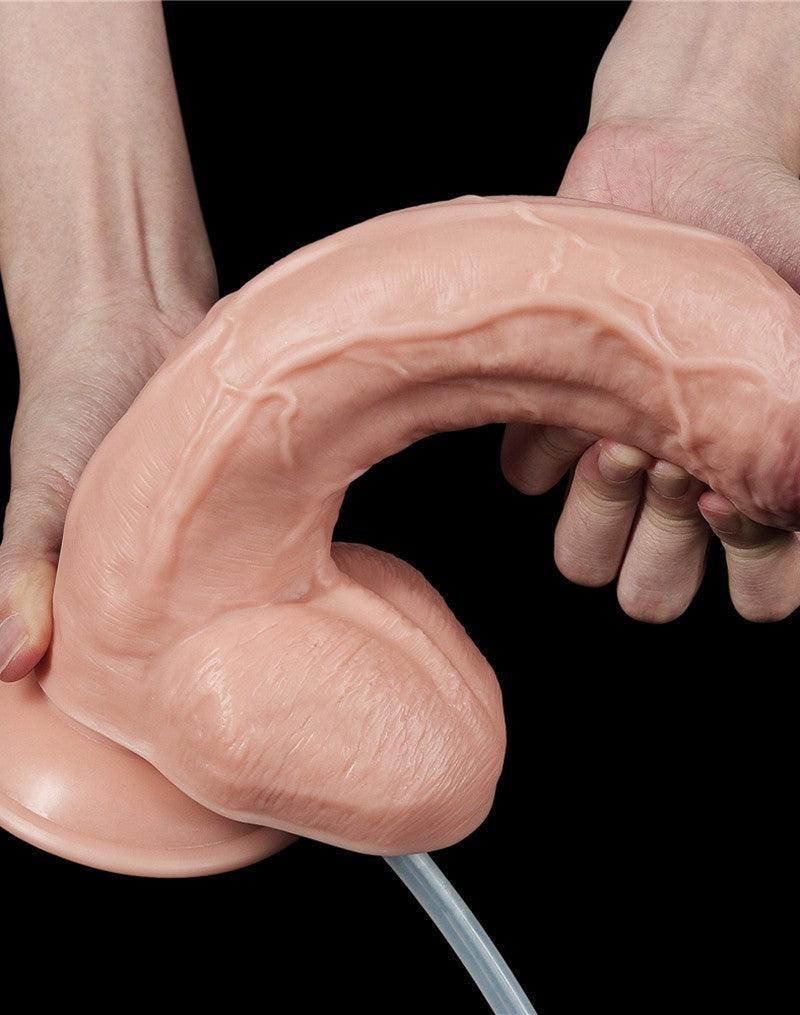 Lovetoy - Squirt Extreme Dildo 25 cm - Lichte Huidskleur-Laced-up.nl
