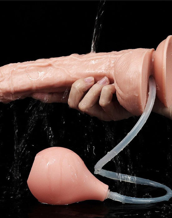 Lovetoy - Squirt Extreme Dildo 25 cm - Lichte Huidskleur-Laced-up.nl